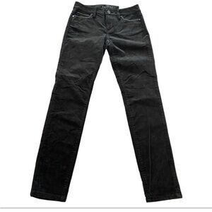 White House Black Market 5 Pocket Velvet Mid-Rise Skinny Jeans 4 SHORT